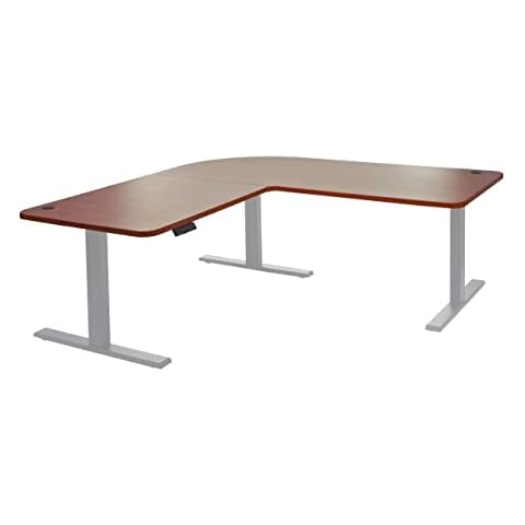 Mendler Eck-Schreibtisch HWC-D40, Computertisch, elektrisch höhenverstellbar 178x178cm 84kg Cover