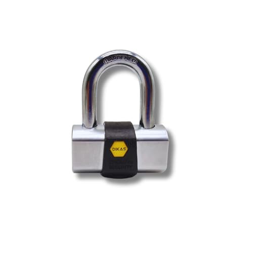 Image of Heavy Duty Keyed Lock | Hardened Steel Shackle Lock | Anti-Rust Security for Gate, Warehouse & Outdoor Use (ALT-30 Black (60MM))
