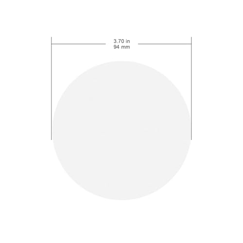 Image of FunChem Qualitative Filter Paper Circles, 94 mm Diameter Cellulose Lab Filter Paper, 20 Micron Particle Retention, Medium Flow Filtration Speed, Pack of 100