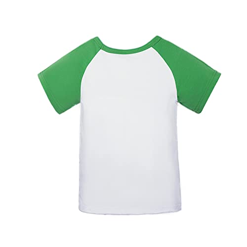 LUCKYGAL Girls St Patricks Day Shirts Glitter Unicorn T-Shirt Kids Raglan Sleeve Tee Tops2