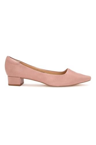 Image of Allen Solly Dusty Rose Pink Textured Pumps