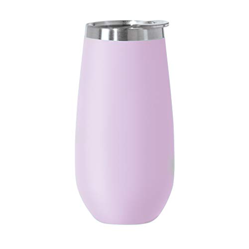 Oggi Thermo Vacuum Insulated Flute-6 Oz, Lavender, 6 Ounce #TOP9