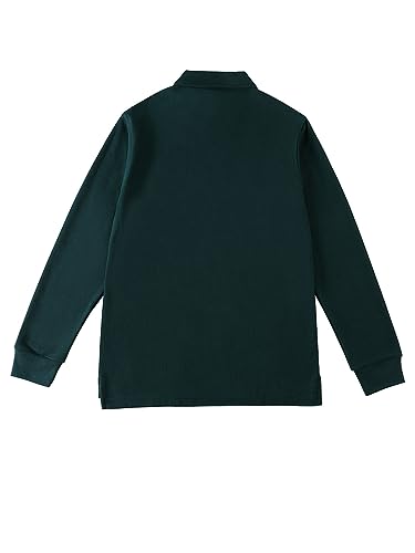 Smith's American Boys' L/S Polo Shirt - Hunter Green, 6-73