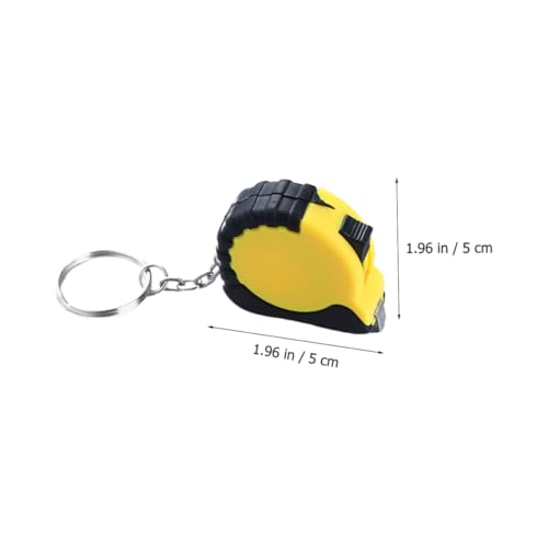 Mini cinta métrica retráctil en llavero 10 piezas miniatura 2