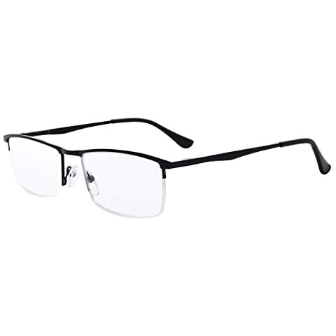 Eyekepper Qualität Halbrand Metall Lesebrille Federscharnier Lesehilfe in Schwarz+0.50 Cover