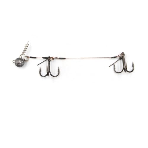 VRTYVEYBB 1 juego de sacacorchos para aparejo de pesca, anzuelo agudo, conector central para sacacorchos, accesorios