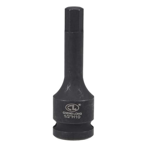 Image of ROWORKX 1/2" Drive x H10 (10mm) Impact Hex Bit Socket, Allen Key Socket, Premium CR-MO Steel Bits, Hex Bit with 78mm Length for Torque Wrench, Ratchet Wrench, Impact Power Drill or Hand Ratchets