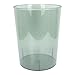 Cabilock Office Waste Basket Round Waste Storage Bin Clear Large Capacity Kitchen Trash Can Wastebasket Garbage Container Bin for Home Bathroom Bedroom Kitchen Office (Green) Clear Container
