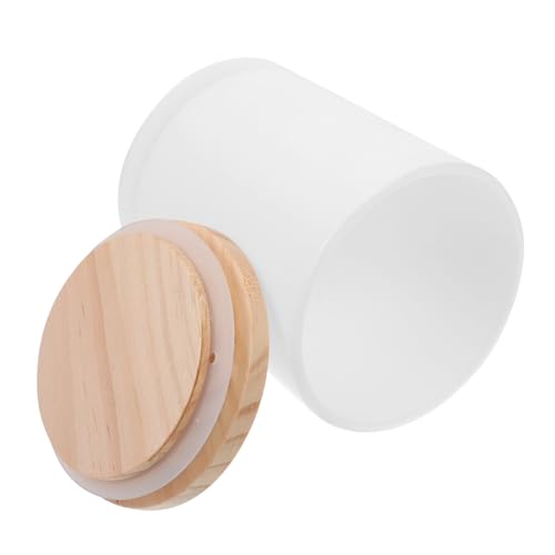 iplusmile Tarro para Velas con Tapa de Madera Tarro para Hacer Velas DIY para Decoración de Mesa Eventos Festivos