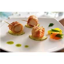 Cuisine Innovations Bacon Wrapped Scallop, 1 Ounce -- 100 per
