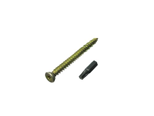 Lot de 12 vis pour cadre de porte fenêtre + capuchons 7,5 mm 152 mm + embout Torx gratuit