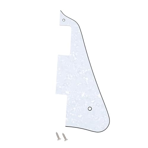 Banworks 4プライレスポールピックガードLPピックガードスクラッチプレート2穴エレキギターピックガードエピフォンEPI レスポールLP JT/HB-06ホワイトパール用