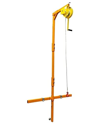 DUANHOZ Selbstsichernde Windenhalterung für die Klimaanlagenmontage, Hochleistungs-Hebegerät, 5-PS-Halterungen + 30-m-Winde für Hebearbeiten in...