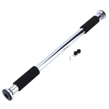 Barra Fixa Ajustável 60–100cm para Exercícios em Casa – Antiderrapante para Porta