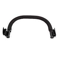 Verstellbares Kinderwagen-Schutzgeländer, Sichere und Bequeme Stoßstange, Universelles Kinderwagenzubehör, PU-Leder, Wasserdichtes Oxford-Tuch (Schwarz)