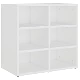 vidaXL Mueble Zapatero Aparador Mueble Dormitorio Doméstico Estantería Salón Capa Entrada Estante Cajón Casa Hogar Almacenaje Blanco