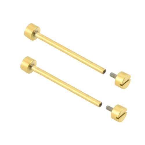 Ewatchparts 2-16mm Replacement Tube & Screw Pin Compatible With Cartier Watch Band Strap Lug Yellow Gold