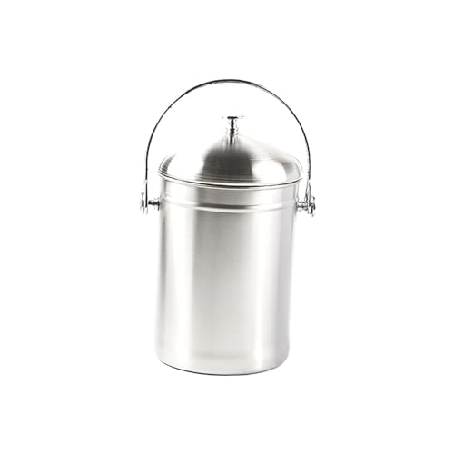 Cubo de compost de acero inoxidable contenedor reciclable para residuos alimentos 2