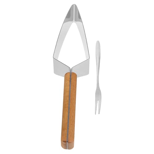 Cabilock Melon Cutter Slicer Tool Set Portable Watermelon Slicer Kitchen Fruit Slicing Tool Stainless Steel Wood