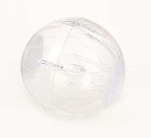 Uranus ハムスター ランナーボール 小動物用 運動ボール 透明 ペット遊具 回し車代用 クワイエット設計 組立簡単 スナネズミ チンチラ ドワーフラットに適用 ペットトイ 屋内運動アイテム 直径18.5cm (グリーン) (ホワイト)