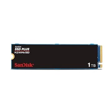 SSD Sandisk Plus - 1TB, NVMe, M.2 2280, Leitura até 3200MB/s, Gravação até 2500MB/s