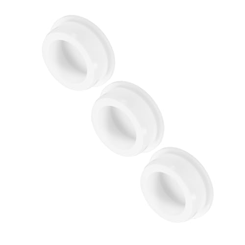 Image of MECCANIXITY 3pcs T-Shaped Silicone Plugs 51.3mm 2 Inch Dia Snap in Plug Hole Seal Cover Round Rubber Stopper for Kitchen Rubber Bulkheads Waterproof Sealing Plugs White