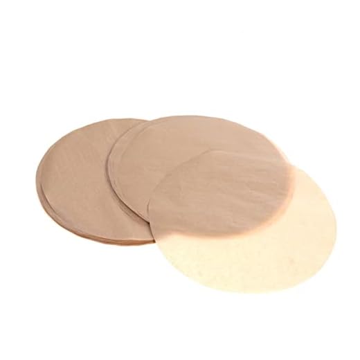 Luxshiny Sartenes Antiadherentes De 9 Círculos, Tostadora De Horno para Tortillas, No para Palitos Y Pergamino De Hojalata, para Hornear, Sin Blanquear, Prensa Redonda para Pasteles, Papel