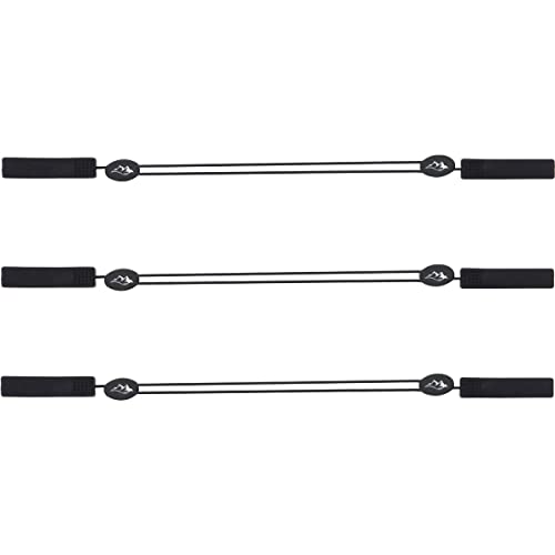 Adjustable Eyeglasses Strap (3 Pack Mountain Style) - No Tail Sunglasses Strap - Eyewear String Holder - With Bonus Glasses Cleaning Cloth - 3 Pack #TOP6