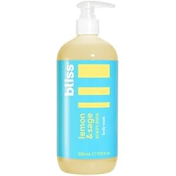 غسول الجسم بلسم الصابون - الليمون والمريمية - 17 Fl Oz - لطيف ومرطب للبشرة الناعمة للغاية - خالي من البارابين - نباتي وخالي من القسوة