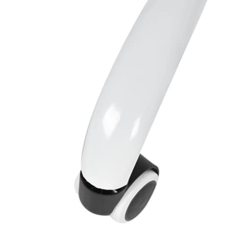 Chaise de bureau blanche Cocoarm avec accoudoir rabattable - 3