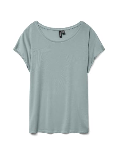 Vero Moda Vmava Plain SS Top GA JRS Noos, Gris Brumeux, L