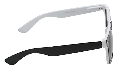 OWL Womens and Mens Sunglasses Stylish Fashion Two-Tone Frame with Smoke Lens3