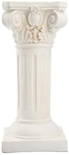 Roman Style Magnesium Oxide Column Pedestal - Decorative Corinthian Pillar for Wedding, Plant Stand, Indoor & Outdoor Display, Elegant Home Decor Accent
