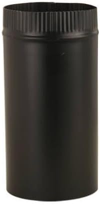 UNITED STATES HDW BM0344 4" x 24" 28GA Pipe, Black