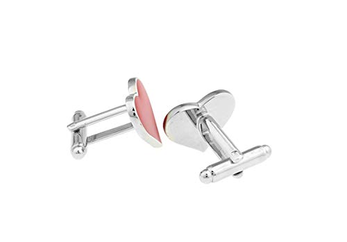 Manchas de gemelos de corazón rojo para hombre miniatura 2