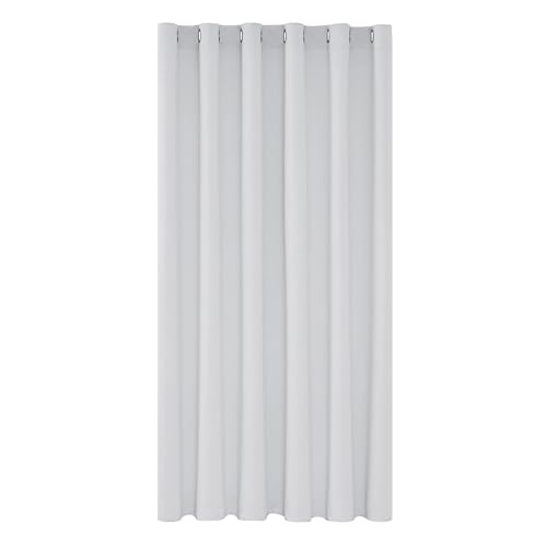 Deconovo Tende Oscuranti per Interni Cameretta Bambini 270 CM Altezza, Tenda Oscurante Termica Isolante con Anelli per Finestre Moderne 1 Pannello, 200x270 CM, Grigio Perla