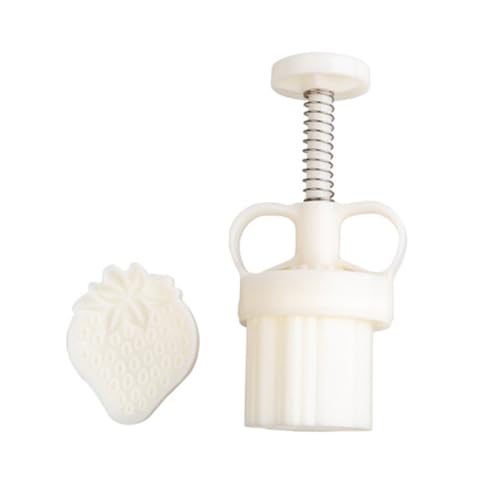 OKUMEYR Strawberry Shape Biscuit Mold Hand Press Biscuit Cake Molds for Baking Supplies