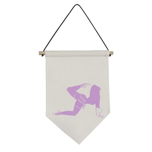Bannière décorative en toile femme dansante idéale pour l'ambiance zen du salon
