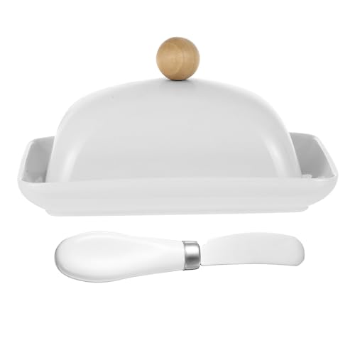 Ciieeo 1 Juego De Caja De Mantequilla Con Tapa Contenedor Con Tapa Bandeja Bandeja Bandejas Con Tapas Plato Ancho De Mantequilla Bandeja De Mantequilla Platos De Mantequilla Con Tapas