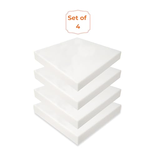 Miniatura 2 de Arredamico Espuma De 40 X 40 X 4 Cm, Espuma Para Relleno De Espuma De Densidad 18, Poliuretano Expandido Ideal Para Cojines, Juego De 4,8,12 40 X 40 X 4, 4 Unidades