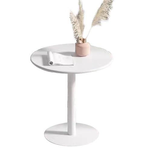 Mesa redonda de bar bistró con base de metal estable para zonas comunes 2