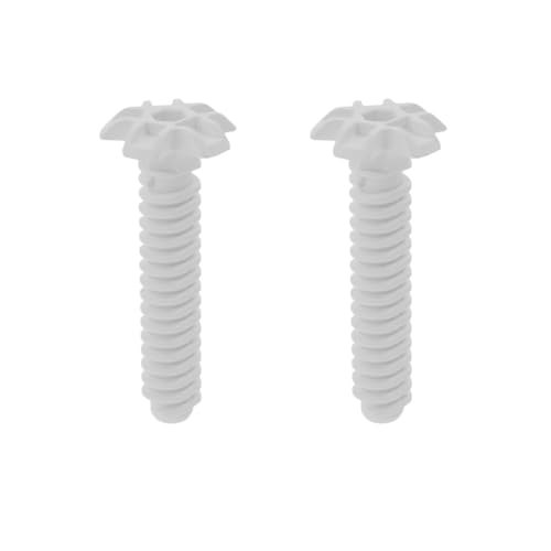 2 pies de dispositivo blanco de 105 mm compatibles con lavavajillas Neff, Bosch y Siemens - Pie ajustable para Logixx, Avantixx, Series 4, iQ100/iQ300/iQ500/iQ700, parte 631221