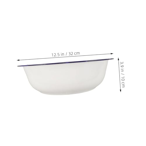 Ipetboom Tazón Esmaltado Vintage 12.5 Pulgadas Redondo miniatura 2