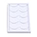 6 Packs 5 Pairs Eyelash Storage Book Eyelash Tray Holder Plastic Lash Tray Holder Eye Lash Tray Plastic Empty False Eyelash Trays Container Eyelash Storage Case Box, White