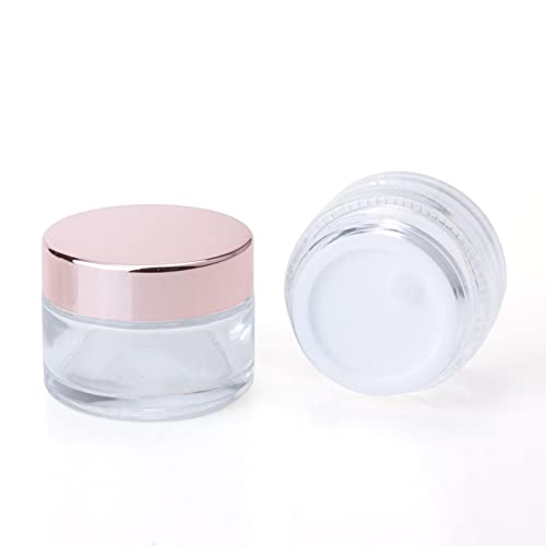 TOG (LABEL) 10x Empty Cosmetic Containers Glass Cream Jar for Lip Balm Eye Shadow Lotion 30g |Health & Beauty | Makeup | Makeup Tools & Accessories | Other Makeup Tools & Accs