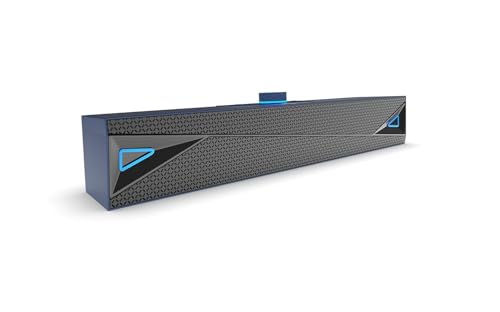 Image of amazon basics X20R 20W Bluetooth Soundbar with 2000mAh Battery | 2X Bass | Up to 9hrs of Playback | Bluetooth 5.3, Aux in, USB, Micro TF Card Connectivity (Blue)