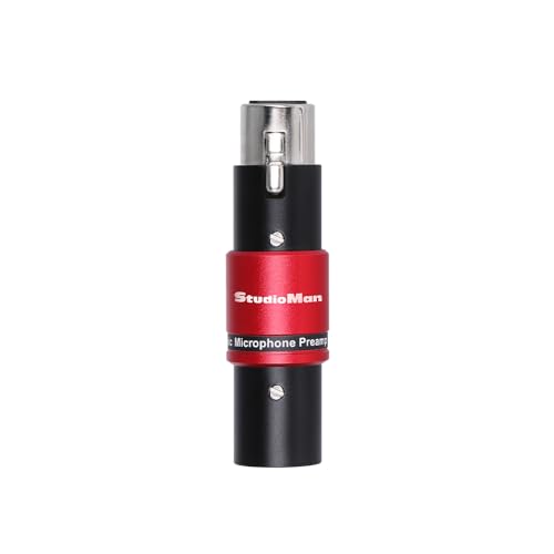 StudioMan DPM1 XLR Dynamic Microphones Preamp, 29dB Gain & Low-Noise Signal Boost, Plug-and-Play...