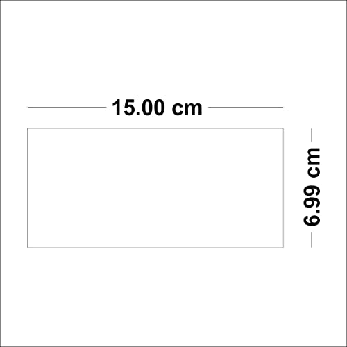 Image of Bikri Kendra - 15 Rectangle Gold Mirror Stickers for Wall, Acrylic Stickers, Wall Mirror Stickers, Wall Stickers for Bedroom, Hall, Home Offices