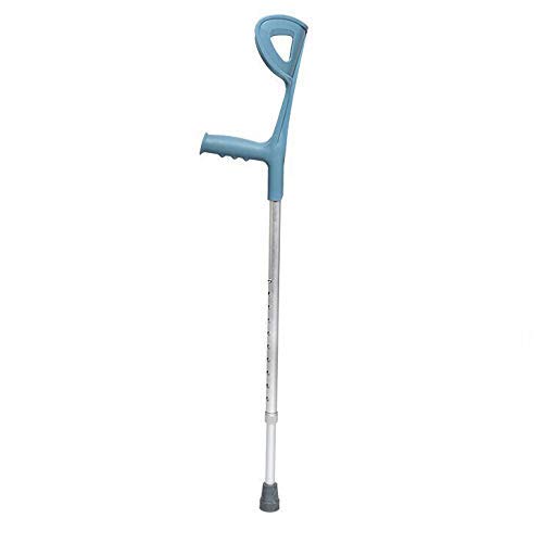 Kule przedramienne Canes — ergonomiczny uchwyt, lekkie kule z mankietem na ramię — regulowane, dla dorosłych i wysokich dorosłych — regulacja wysokości z 10 przystankami, 2 jednostki (rozmiar: 1