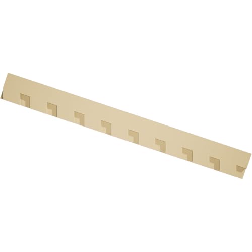 5"H x 1 1/2"P x 46 3/8"L Wilson Signature Urethane Dentil Trim w/Backplate for 4/12 Roof Pitch Right, Primed Tan